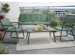 HEM 4-persoons stalen loungeset - Green