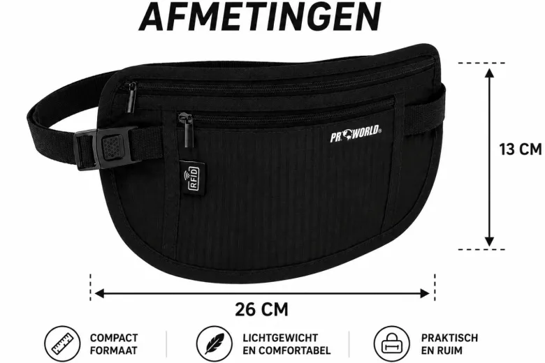 HEM RFID heuptas - Black
