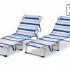 HEM set van 2 aluminium opvouwbaar ligbedden - Blue