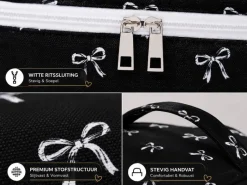 HEM Strikjes toilettas - Black