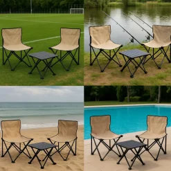 HEM tafel met vouwstoelen
