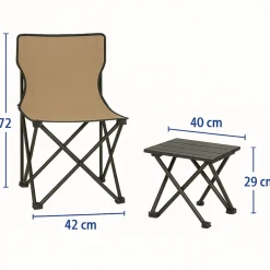 HEM tafel met vouwstoelen