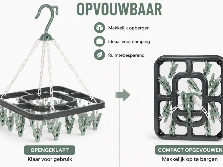 HEM Washanger met 18 knijpers - Green