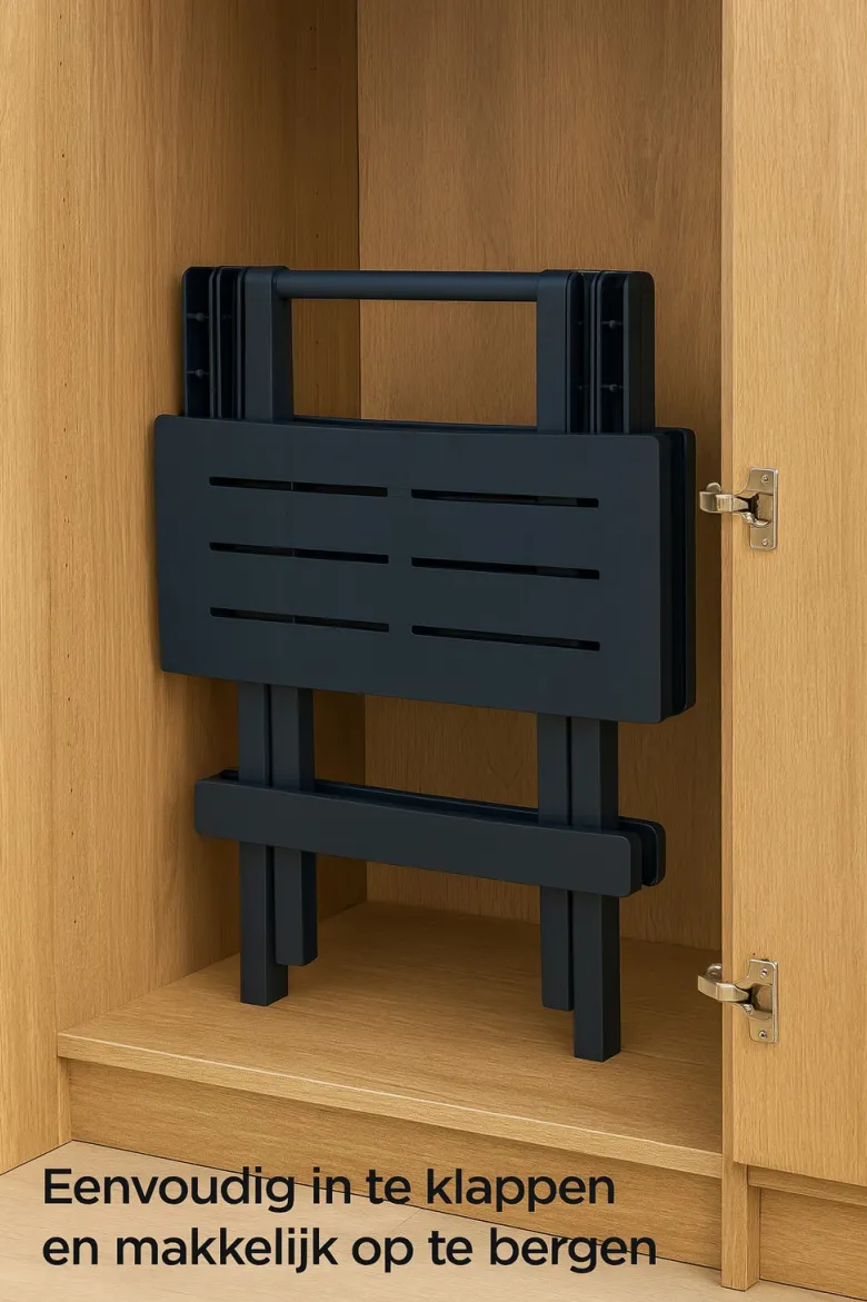 HEM 43 x 45 cm inklapbare bijzettafel - Black