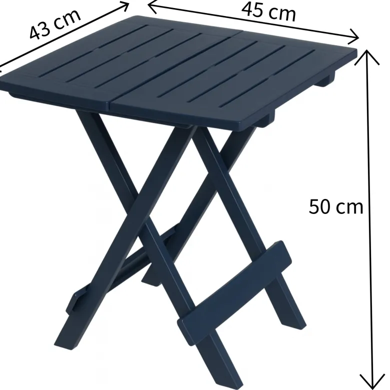 HEM 43 x 45 cm inklapbare bijzettafel - Black