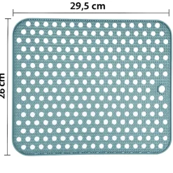 Hem 29,5x26 cm siliconen antislip afdruipmat - lightblue