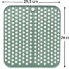 Hem 29,5x26 cm siliconen antislip afdruipmat - green