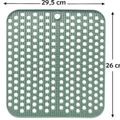 Hem 29,5x26 cm siliconen antislip afdruipmat - green