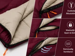 HEM 190 x 75 cm slaapzak - Bordeaux
