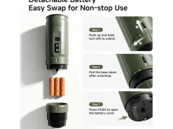 HiBREW H4C draagbare Espressomachine - Green
