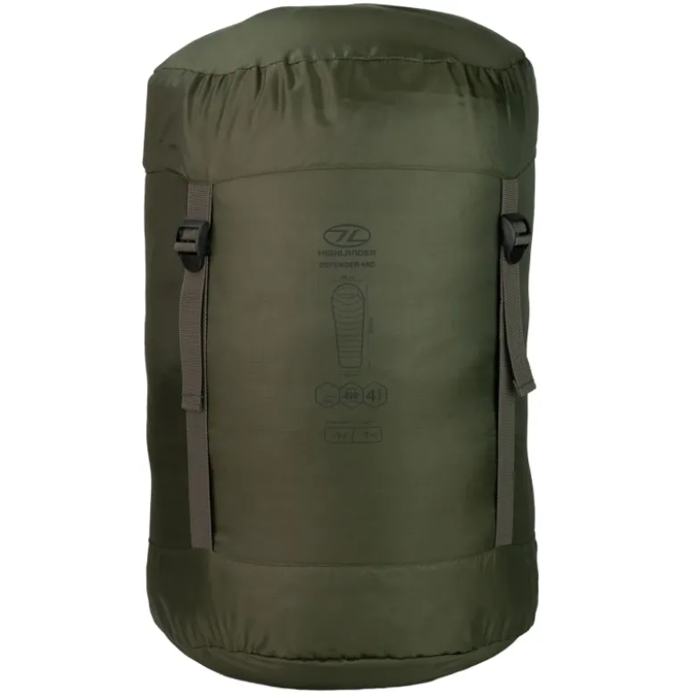 Highlander Forces Defender 450 mummyslaapzak - Green