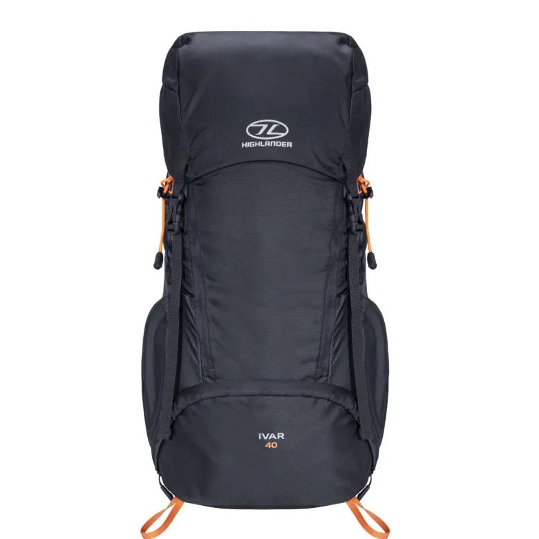Highlander Ivar 40L heren rugzak - Black