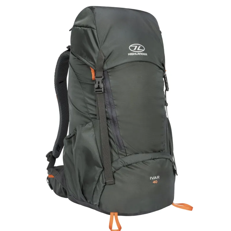 Highlander ivar 40l heren rugzak - grey