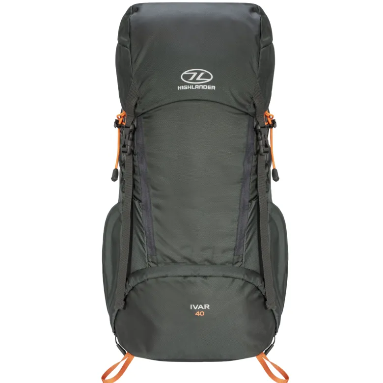 Highlander ivar 40l heren rugzak - grey