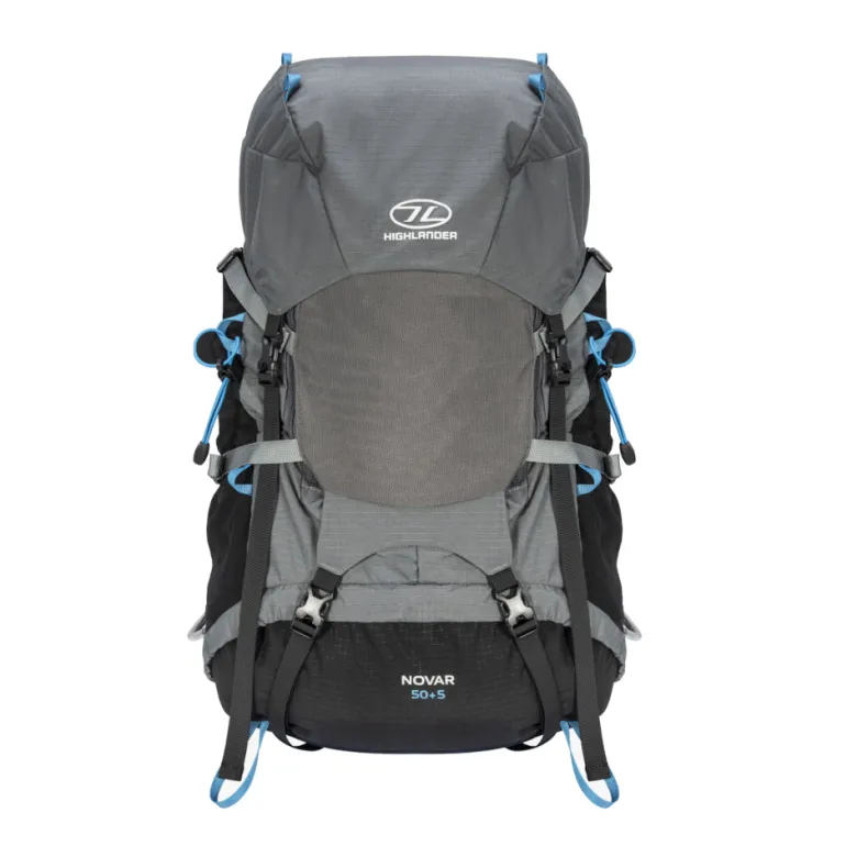 Highlander novar 50 + 5 rugzak - grey