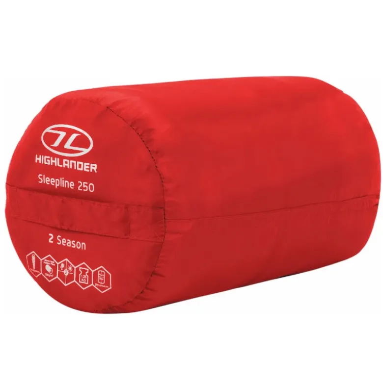 Highlander Sleepline 250 slaapzak - Red