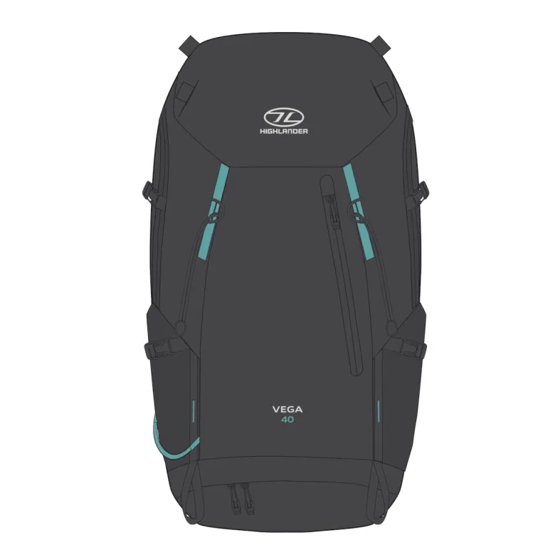 Highlander Vega 40L dames rugzak - Grey