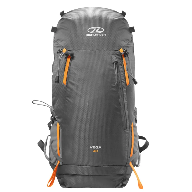 Highlander vega 40l heren rugzak - grey