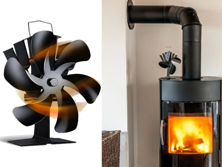 HI kachel ventilator - Black