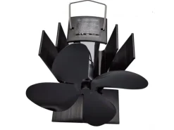 HI kachel ventilator - Black
