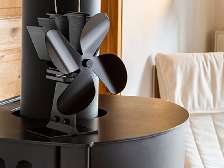 HI kachel ventilator - Black