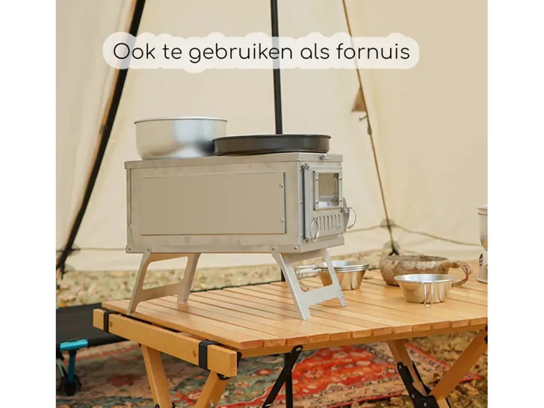 Hikr draagbare mini tentkachel