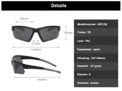 Hikr fietsbril - Black