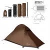 Hikr Hero 2-persoons kampeertent - Brown