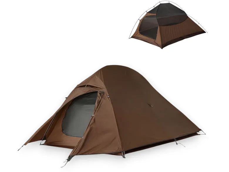 Hikr Hero 2-persoons kampeertent - Brown