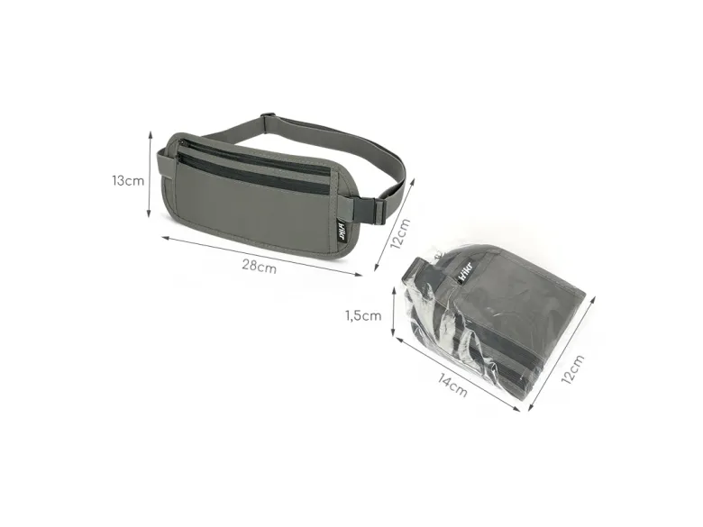Hikr Moneybelt premium reisportemonnee - Grey