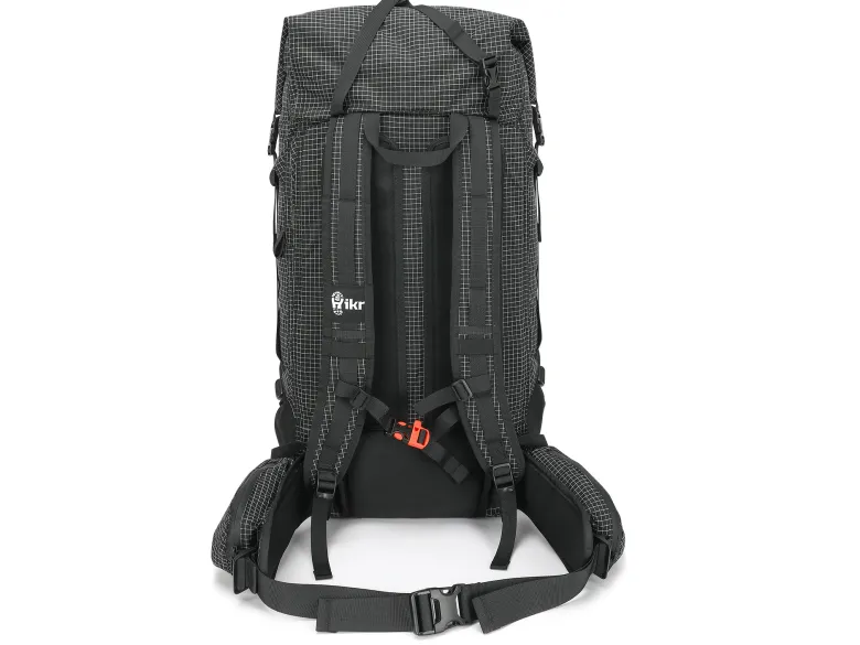 Hikr Size L Black Backpack - 40-45 liter