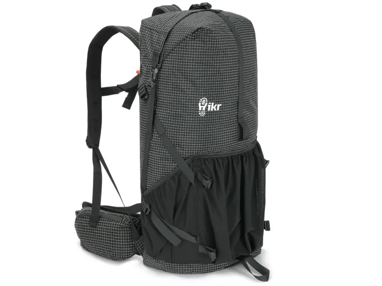 Hikr Size L Black Backpack - 40-45 liter