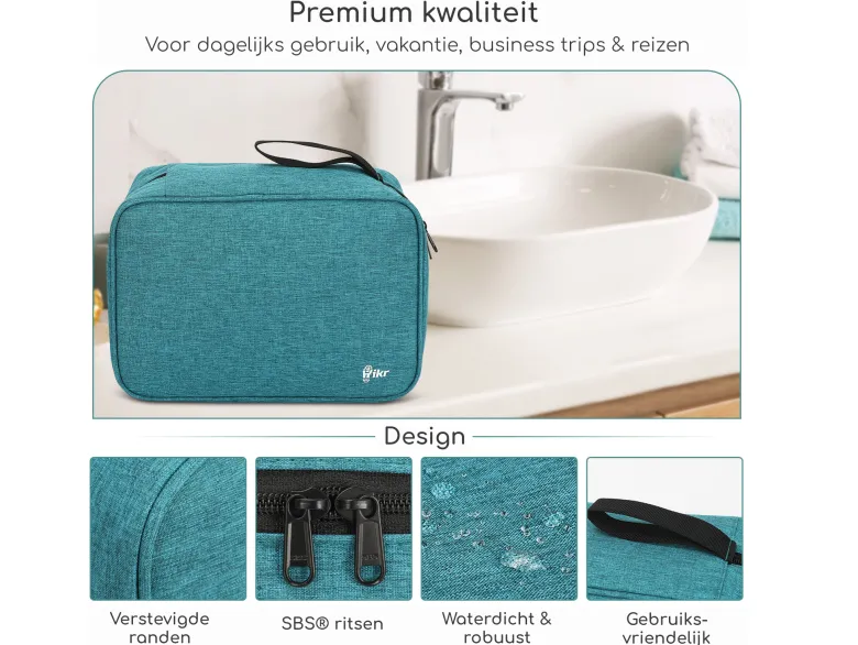 Hikr Toilettas met haak - Black