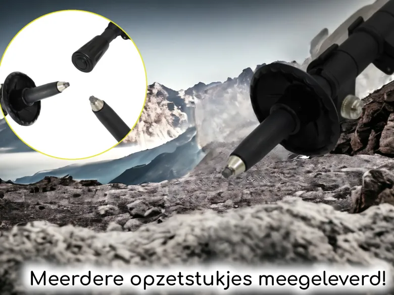 Hikr Wandelstokken - Black