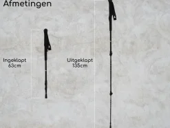 Hikr Wandelstokken - Black