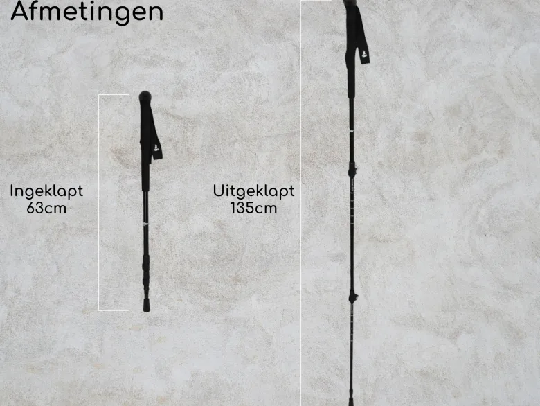 Hikr Wandelstokken - Black