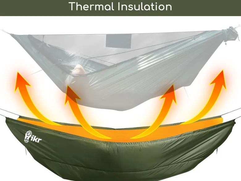 Hikr 270 x 110 cm hangmat onderdeken - Green