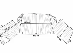 Hindermann Screen II zonnescherm - Ford transit/custom vanaf 2018