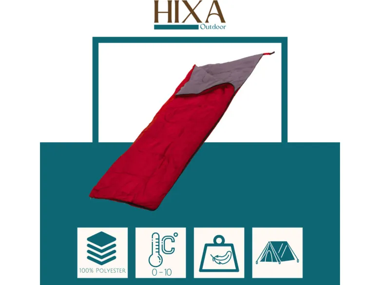 HIXA Aktive slaapzak - Red