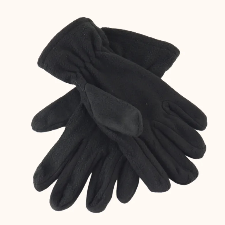 HIXA Fleece handschoenen Zwart