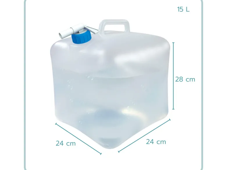 HIXA opvouwbare jerrycan met kraan - 15 liter