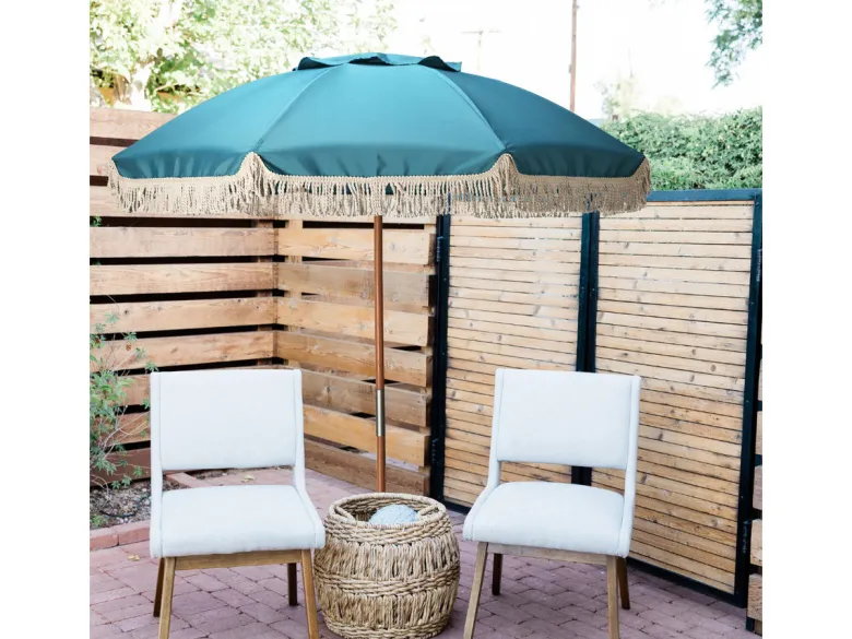 HIXA parasol met houtenpaal - Blue