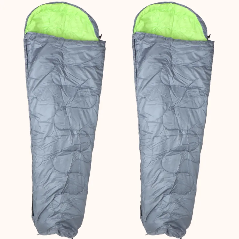 HIXA polyester set van 2 slaapzakken - Green