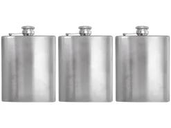 HIXA RVS 200ml set van 3 heupflessen