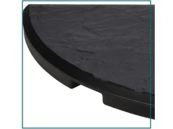 HIXA Set van 4 betonnen parasoltegels - Black