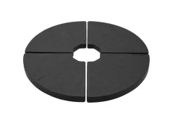 HIXA Set van 4 betonnen parasoltegels - Black