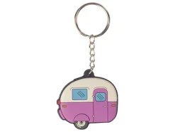 Home is Where You Park It caravan paars sleutelhanger