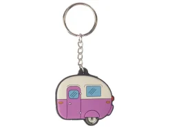 Home is Where You Park It caravan paars sleutelhanger