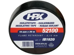 HPX PVC black isolatietape - 20 meter
