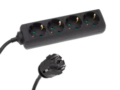 HQ-Power EB4STBHQ-G 4-weg stekkerdoos met krimpkous - 1,5 meter